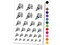 Party Popper with Confetti Temporary Tattoo Water Resistant Fake Body Art Set Collection